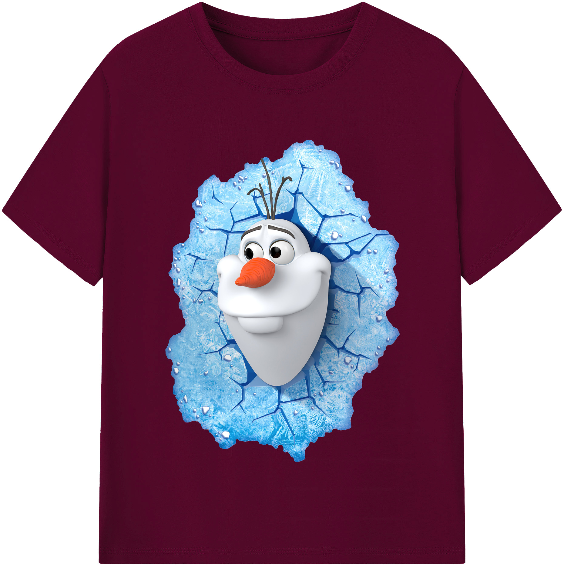 （画像用） アナと雪の女王 アンナ エルサ Frozen Anna Elsa レディースカジュアルプリントTシャツ（綿100％）